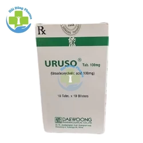 Uruso - Acid Ursodeoxycholic 100mg Daewoong Pharma